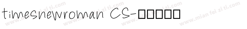 timesnewroman CS字体转换